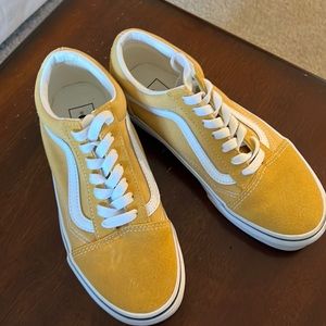 Old Skool Vans in Desert Sun! Worn once!